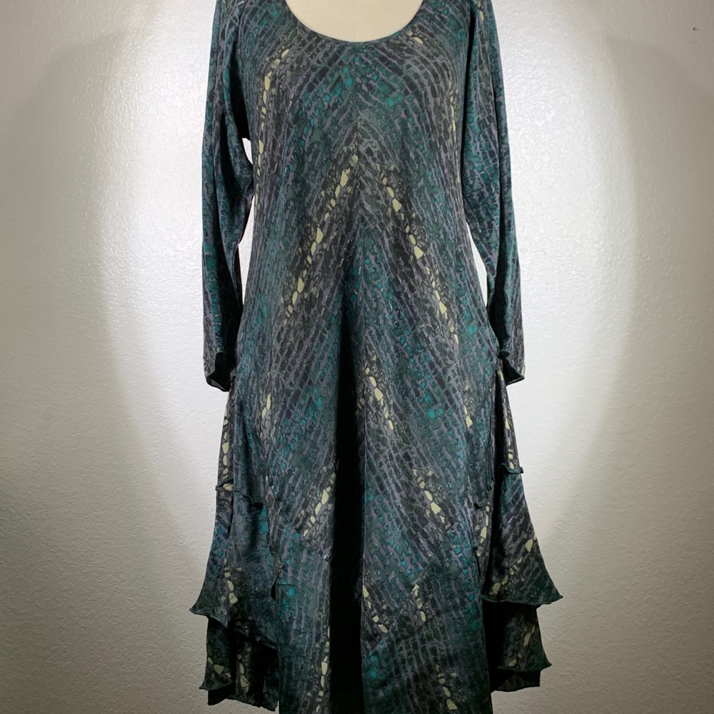 Johnny Was Biya Sven Bias Silk Dress Size S NWOT